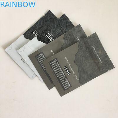 Supporto della prova dell'odore sulle borse di Mylar dei sacchetti con i sacchetti di plastica del fiore a chiusura lampo della cannabis 1g con finestra del foro del gancio la chiara