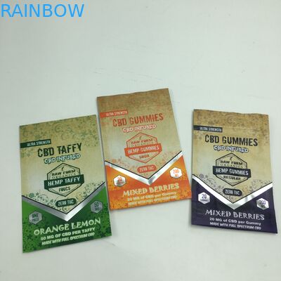 1g stampati su ordinazione 3.5g riciclano borsa commestibile gommosa dell'erbaccia del supporto su 3.5g mylar dell'orso CBD della chiusura lampo della prova dell'odore la piccola