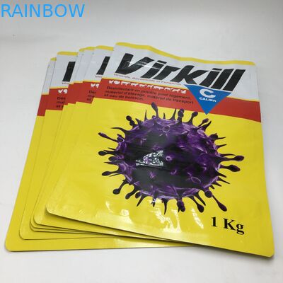 Il supporto sull'imballaggio di stoccaggio dell'alimento della polvere del proteina del siero laminato composto del di alluminio insacca le borse di polvere a chiusura lampo dell'alimento 1kg