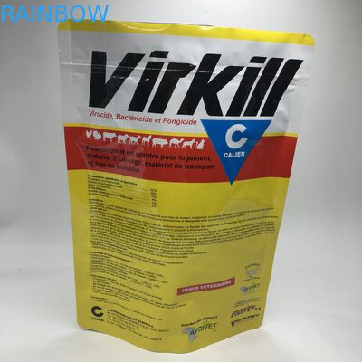 Il supporto sull'imballaggio di stoccaggio dell'alimento della polvere del proteina del siero laminato composto del di alluminio insacca le borse di polvere a chiusura lampo dell'alimento 1kg