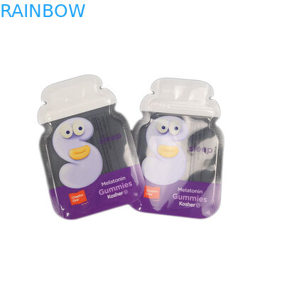 Imballaggio su ordinazione a chiusura lampo di plastica all'ingrosso dei sacchetti di Logo Cb Edible Gummy Bags di forma irregolare