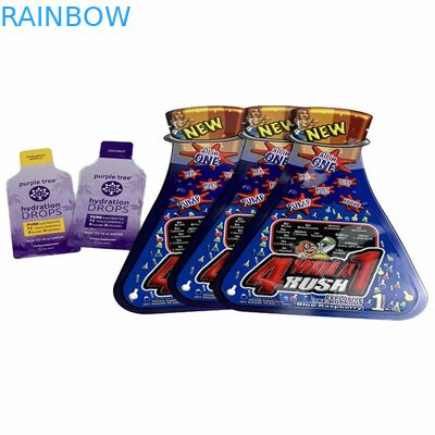 Digital che stampa la piccola bustina gommosa di plastica del burro di arachidi del sacchetto dello spuntino delle borse di piano di forma su ordinazione CBD Candy