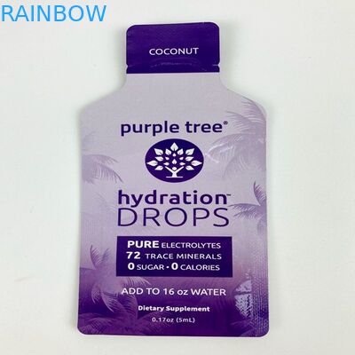 Digital che stampa la piccola bustina gommosa di plastica del burro di arachidi del sacchetto dello spuntino delle borse di piano di forma su ordinazione CBD Candy