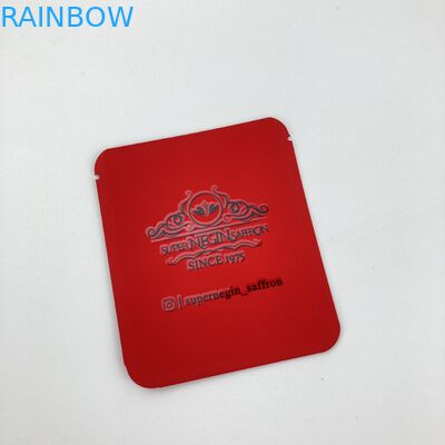 MOQ BASSO 500pcs che mylar commestibile insacca l'imballaggio stampato su ordinazione della borsa della stagnola insacca l'alimento per il croco ed il tè di zafferano asciutti