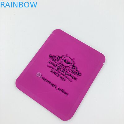 alimento delle borse per il croco di zafferano asciutto e tè 500pcs MOQ per la borsa d'imballaggio matta d'imballaggio su ordinazione della borsa