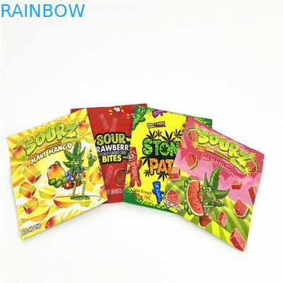 borsa a chiusura lampo innocua per i bambini UV di plastica del sacchetto 120mic Mylar del punto di 1lb 3.5g MOPP VMPET