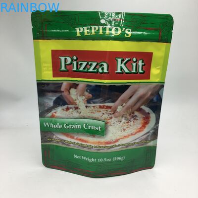 I MOPP VMPET 296g stanno sul corredo a chiusura lampo 10.5oz della pizza della crosta del grano del sacchetto
