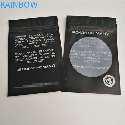 Sacchetti di plastica d'imballaggio dei gioielli dello SGS VMPET 10C della borsa della chiusura lampo di plastica di CMYK Gravnre