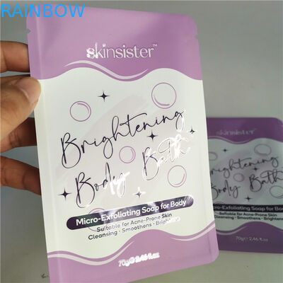 Borsa cosmetica laminata risigillabile della chiusura lampo dello SGS MPET della borsa dello spuntino di AL 0.7C 12C