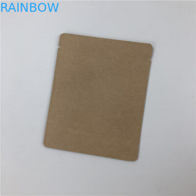 Imballaggio per alimenti impermeabile alluminato tre pacchetti di alimento laterali del commestibile di Fliter del gocciolamento della borsa della carta kraft della guarnizione