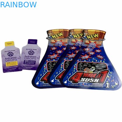 Bustina crema cosmetica dello sciampo della stampa di Mylar di tocco morbido degli imballaggi plastici del sacchetto commestibile su ordinazione a forma di speciale di delta 8