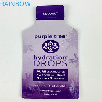 Bustina crema cosmetica dello sciampo della stampa di Mylar di tocco morbido degli imballaggi plastici del sacchetto commestibile su ordinazione a forma di speciale di delta 8