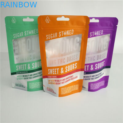 Il nastro stampato su ordinazione dell'olio di canapa sventa la borsa d'imballaggio della capsula di Vape Pen Pack Gummies Candy Pouches CBD delle erbacce di Mylar