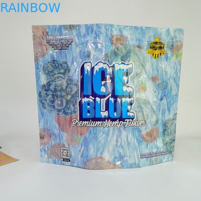 Tre borsa di erbe stampata su ordinazione della chiusura lampo della capsula dell'olio delle erbacce CBD della borsa dell'olio della foglia del tabacco della guarnizione del lato