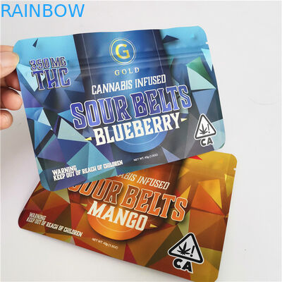 compagni del di alluminio di 1g 4g 7g 10g che imballano la borsa della prova dell'odore di delta 8 del sacchetto dei gummies della borsa CBD con la chiusura lampo