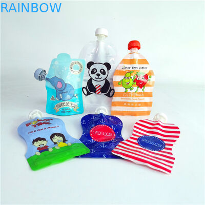 la borsa liquida di plastica all'ingrosso di Mylar del sacchetto del becco della prova per i pacchetti d'imballaggio del sacchetto dell'alimento del liquido del succo ha modellato le borse di mylar