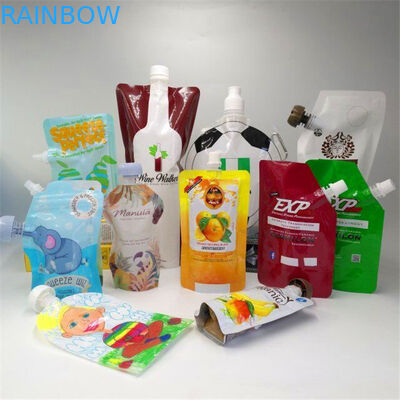 Il sacchetto liquido di plastica mylar del becco della prova insacca all'ingrosso per i pacchetti d'imballaggio del sacchetto dell'alimento del tè del latte degli alimenti per bambini del succo