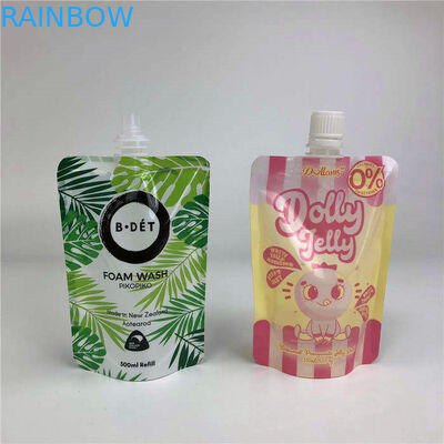 Personale personalizzi il liquido 1liter stanno sul sacchetto opaco del becco dell'olio di semi dell'etichetta della stampa della borsa