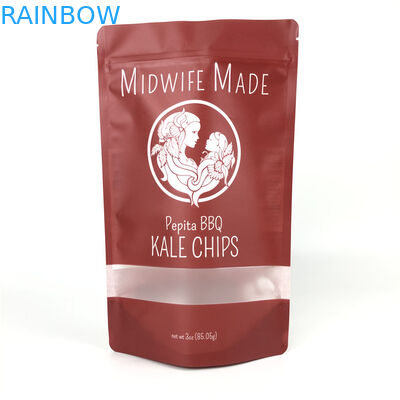 Borsa di alluminio Matte Effect Plastic Laminated Stand di imballaggio per alimenti sui sacchetti misti del sacchetto delle verdure del tè per i chip