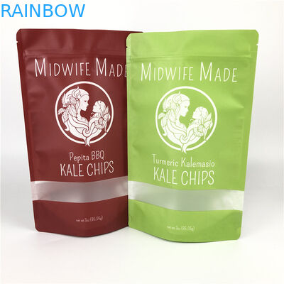 Verdure miste Chips Packaging Plastic Bag del pacchetto dei pacchetti del sacchetto della frutta asciutta di erbe su ordinazione organica di plastica a chiusura lampo di Matcha