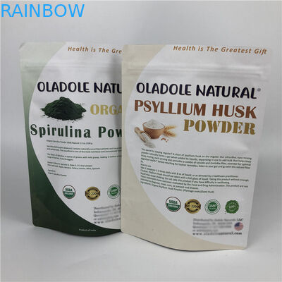 Sacchi di carta bianchi di stampa su ordinazione di Kraft del sacchetto di Chips Zip Lock Stand Up