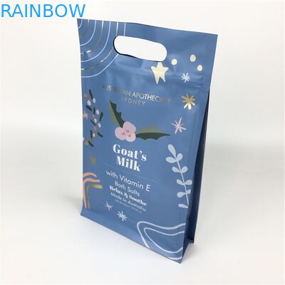 Il fondo piatto del commestibile della serratura dello zip del fondo piatto insacca con la maniglia per il corpo sfrega l'imballaggio