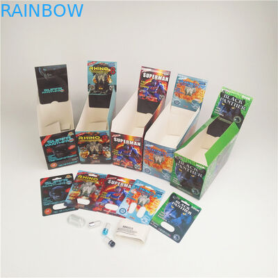 Mamba d'imballaggio Pather della bolla della scatola di carta della pillola del platino 3D di rinoceronte 7