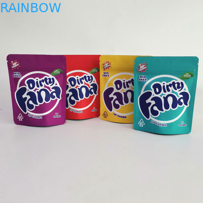 Incisione di Runtz 7g 35g CMYK della prova di Edibles Matte Mylar Aluminium Bag Smell