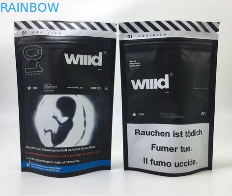 Incisione uv d'imballaggio commestibile di MOPP CMYK del punto della borsa a chiusura lampo di Runtz Mylar dell'alimento