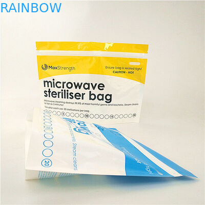 Borsa d'imballaggio del supporto su del sacchetto della tazza degli alimenti per bambini mensili lucidi di sterilizzazione