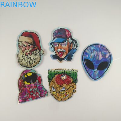 Gummies Jelly Cannabis Plastic Pouches Packaging ha tagliato le borse a stampo tagliente su ordinazione 3.5g della chiusura lampo