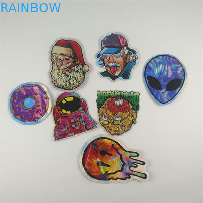 Gummies Jolly Cannabis Zipper Pouch Bags ha tagliato la forma a stampo tagliente 7g