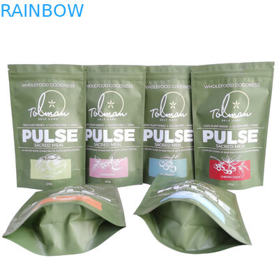 Sacchetti di plastica commestibili su misura di Mylar che imballano il supporto della chiusura lampo sul sacchetto per alimento