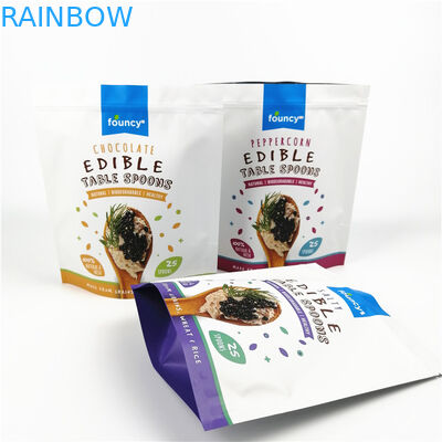 Le borse commestibili dell'imballaggio alimentare della cannabis hanno risigillato i sacchetti a chiusura lampo dell'imballaggio di plastica