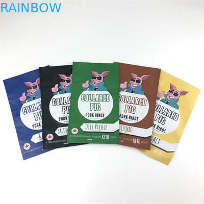 La serratura di plastica dello zip di Mylar della guarnizione laterale tre insacca la prova risigillabile dell'odore