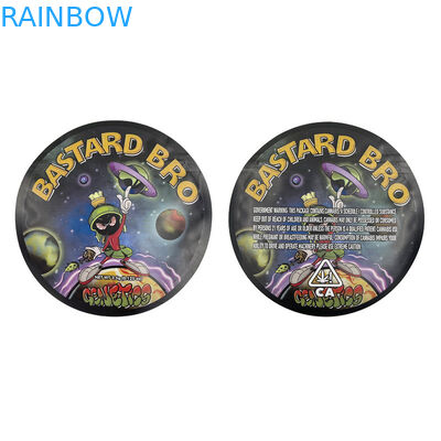 Il cerchio misto Edibles ha tagliato la prova a stampo tagliente d'imballaggio 3.5g dell'odore della borsa della stagnola a forma di di Mylar