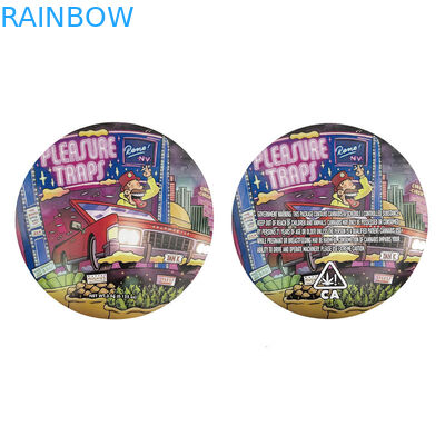 Il cerchio misto Edibles ha tagliato la prova a stampo tagliente d'imballaggio 3.5g dell'odore della borsa della stagnola a forma di di Mylar