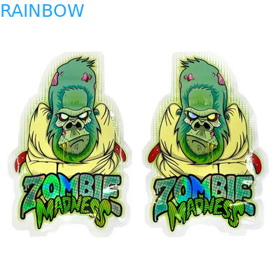 Borse olografiche 3.5G di forma rotonda dei semi di fiore dei sacchetti di plastica di Mylar Edibles della prova dell'odore