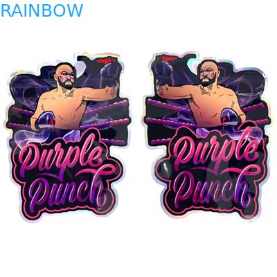 L'abitudine tagliata risigillabile irregolare del sacchetto di Candy del cerchio modella la borsa 3.5G 7G di Mylar