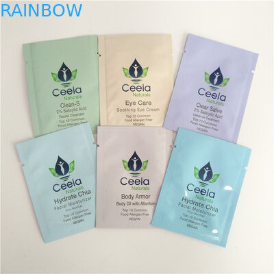 Mini Kraft Paper Cosmetic Pouch che imballa con la bustina vuota della pillola del tè del caffè della stagnola della chiusura lampo