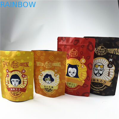 Stampato faccia un spuntino la chiusura lampo di Mylar del popcorn di Antivari della proteina insacca il pacchetto di plastica 250g dell'alimento