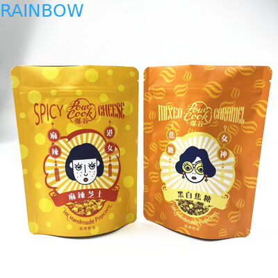 Borse d'imballaggio a chiusura lampo di alluminio di Mylar della prova risigillabile dell'odore per il biscotto dello spuntino dell'alimento