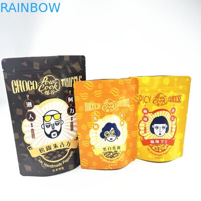 Borse d'imballaggio a chiusura lampo di alluminio di Mylar della prova risigillabile dell'odore per il biscotto dello spuntino dell'alimento