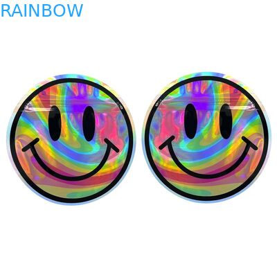 L'odore di plastica su ordinazione della borsa della chiusura lampo di Mylar di forma irregolare rinforza 3.5g 7g