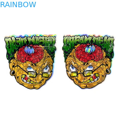 La serratura risigillabile irregolare Mylar dello zip insacca il sacchetto di plastica di Candy