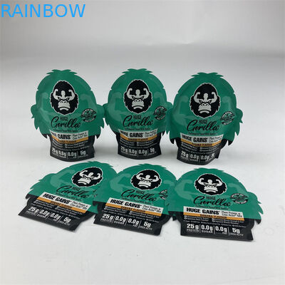 La forma irregolare ha laminato la borsa a chiusura lampo di Mylar di tocco morbido di Mylar 3.5g 7g 14g 28g della prova dell'odore