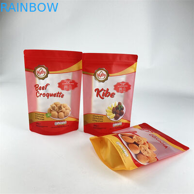 L'alimento su ordinazione commestibile sta sull'arachide matta dell'anacardio del sacchetto che imballa il chiaro sacchetto della serratura dello zip