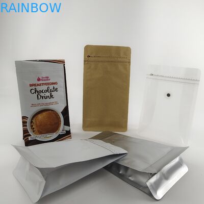 Matte Clear Mylar Aluminum Foil insacca la borsa dell'imballaggio del fondo piatto di 100g 250g 500g