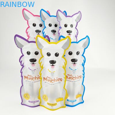 Sacchetto commestibile tagliato di plastica d'imballaggio della chiusura lampo dell'alimento dell'irregolare della borsa della stagnola della stampa di Digital