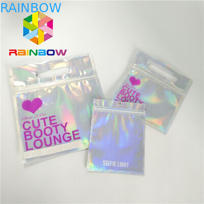 Lo Swimwear d'imballaggio di tocco morbido della borsa del bikini di plastica impermeabile ricicla le borse della serratura dello zip